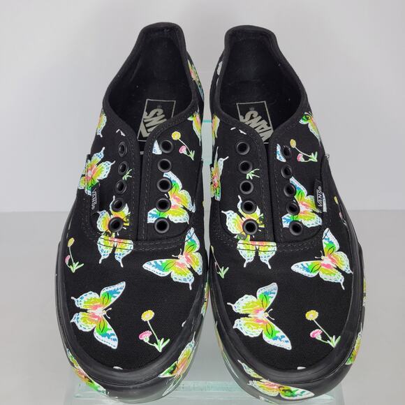 VANS Authentic Stac Morph Blackout Glow In The Dark Butterfly Sneakers Women's 9 - Picture 2 of 12